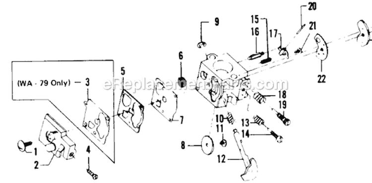 Page A Diagram and Parts List for 4500  Weed Eater Trimmer